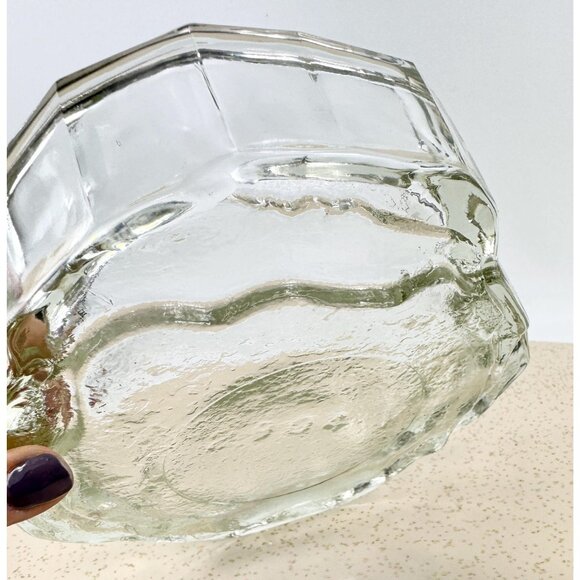 Vintage Iceberg ashtray, freeform clear glass, Scandinavian style catch-all - Picture 10 of 10